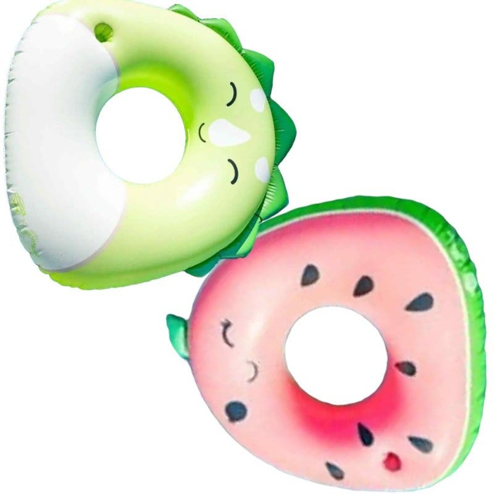 BigMouth Squishmallows Wanda the Watermelon & Tristan the Triceratops Pool Float